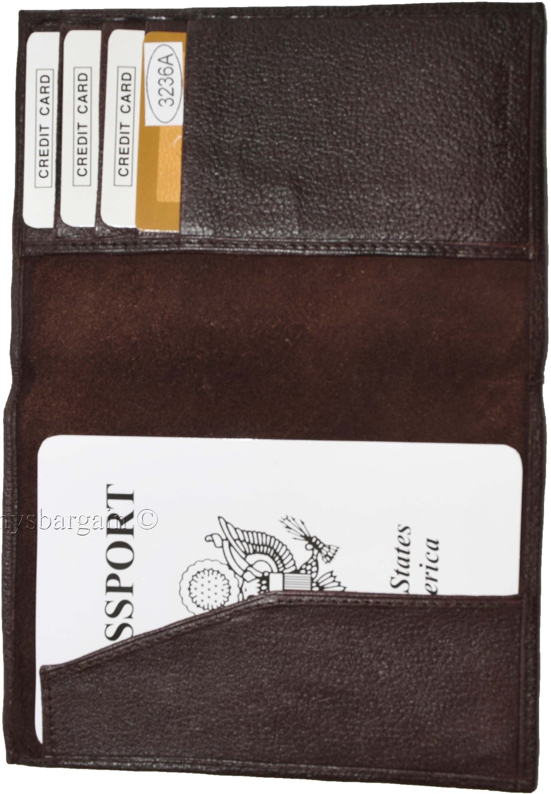 Lot of 6 Leather passport cover Brown Genuine leather INT"L passport case new - Image 8