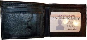 Lot of 6 Man's Wallet leather Black Bi fold wallet 12 credit cards 2 bill slots - Image 13