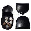 Lot of 6 New Black Leather change purse, Coin case, Coin holder, change purse BN