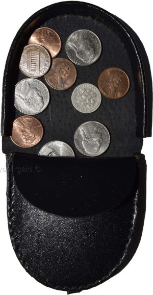 Lot of 6 New Black Leather change purse, Coin case, Coin holder, change purse BN - Image 4