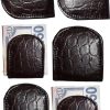 Lot of 6 New Brown Crocodile printed leather Unbranded money clip Clip Money BN