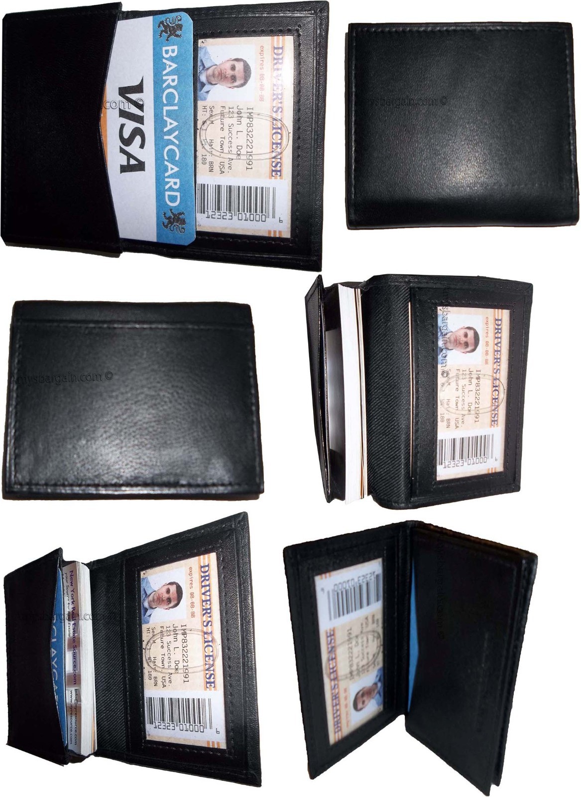 Lot of 6 New Leather Business card, Credit Card Holder Forty Cards Case br new - Image 8