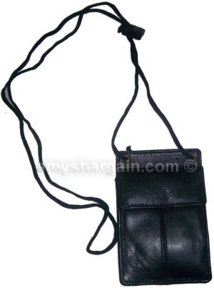 Lot of 6 New Neck string ID Case, Credit Card Case, Black Wallet pouch Money NWT - Image 4