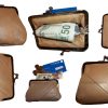 Lot of 6 new women's leather change purse coin bag wallet bag hand coin case new