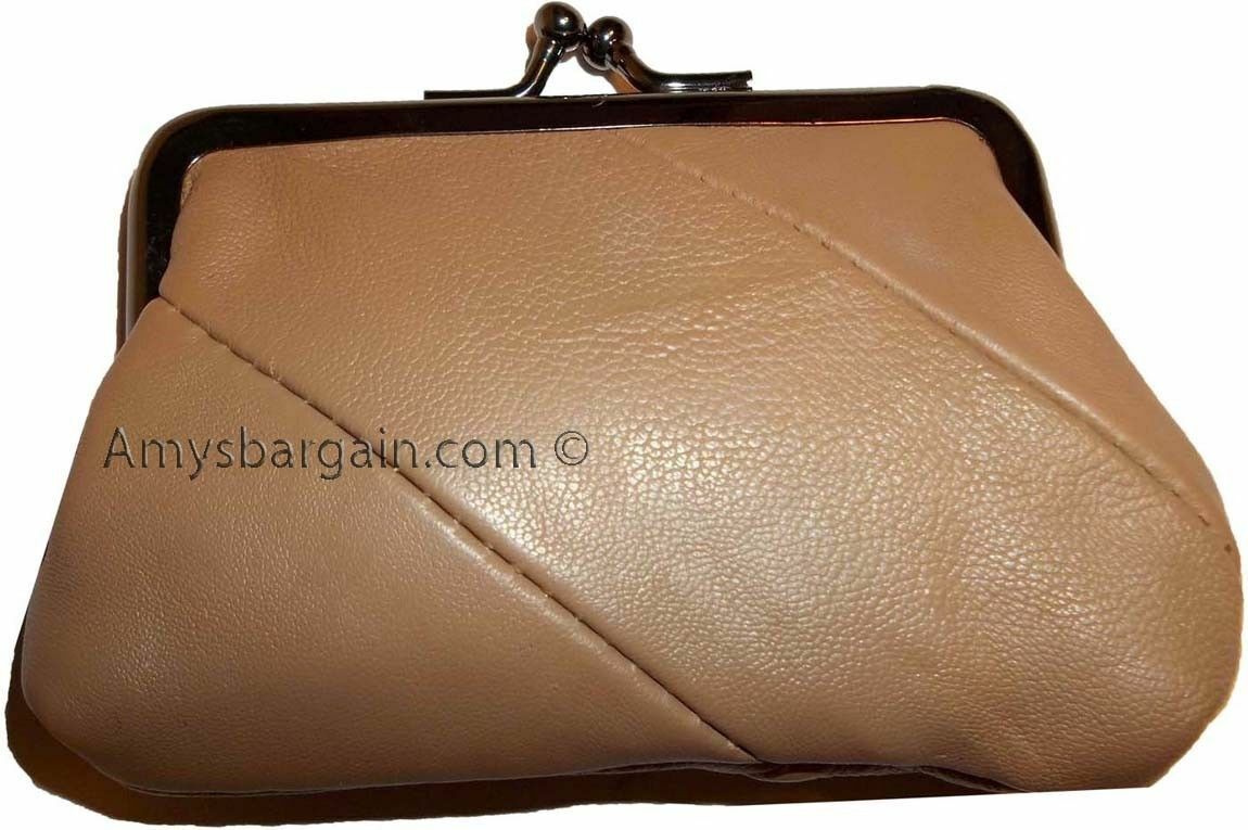 Lot of 6 new women's leather change purse coin bag wallet bag hand coin case new - Image 10