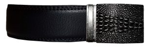 Man's belt Crocodile skin printed Medium size genuine leather belt dress belt - Image 5