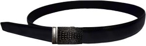 Man's belt Crocodile skin printed Medium size genuine leather belt dress belt - Image 10