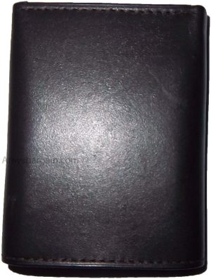 Man’s wallet Trifold Leather 9 card spaces 2 ID windows 2 bill slots New wallet - Image 11