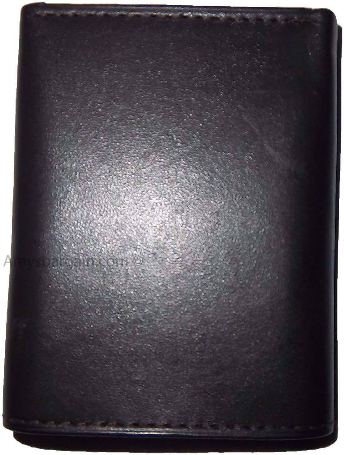 Man’s wallet Trifold Leather 9 card spaces 2 ID windows 2 bill slots New wallet - Image 11