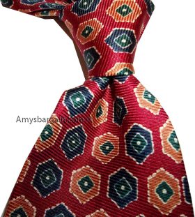 Men's 100 percent silk Designer tie Made in USA neck wear brand new