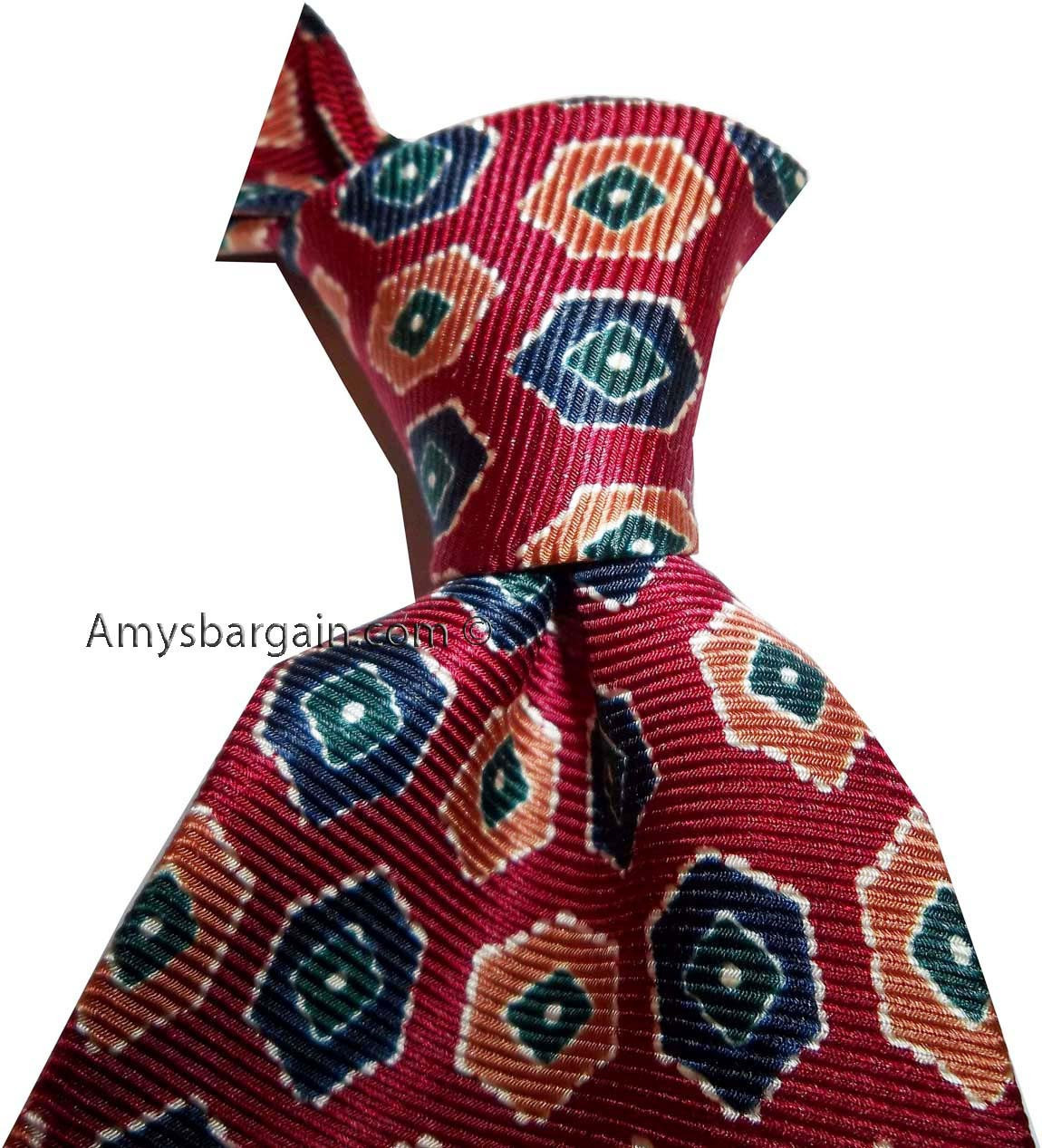 Men's 100 percent silk Designer tie Made in USA neck wear brand new - Image 6