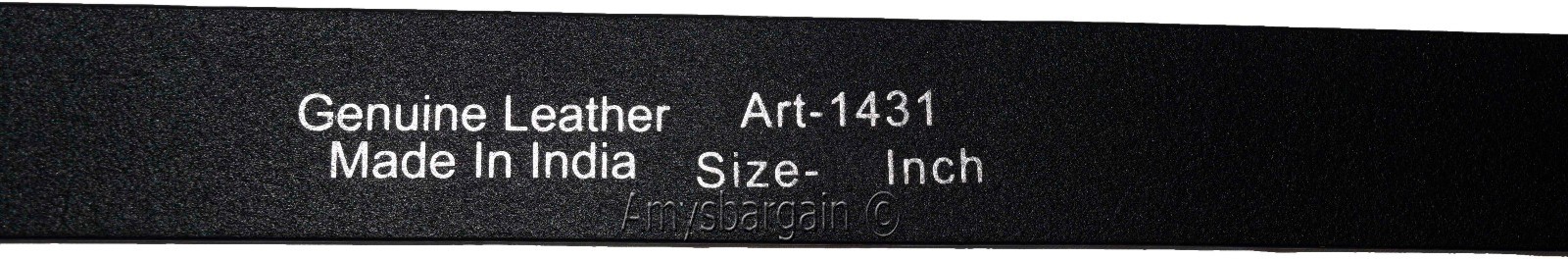 Men's Belt, 47-50" Solid Leather Belt. Men's Black Casual Leather belt, New belt - Image 10