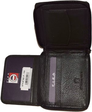 Men's Bifold Wallet Zip Around Leather Coin Case 6 Card I D 2 slots New in Box - Image 12