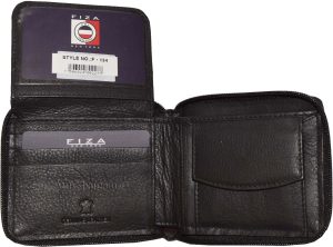 Men's Bifold Wallet Zip Around Leather Coin Case 6 Card I D 2 slots New in Box - Image 13