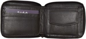 Men's Bifold Wallet Zip Around Leather Coin Case 6 Card I D 2 slots New in Box - Image 4