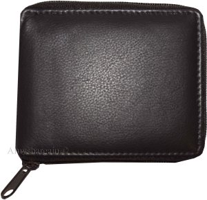 Men's Bifold Wallet Zip Around Leather Coin Case 6 Card I D 2 slots New in Box - Image 5