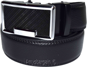 Men's Dress Leather Belt with Auto Lock Buckle Waist size 44-46" men's belt, BN - Image 4