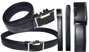 Men's Dress Leather Belt with Auto Lock Buckle Waist size 44-46" men's belt, BN - Image 5