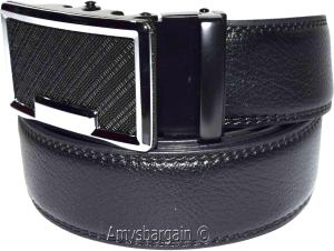 Men's Dress Leather Belt with Auto Lock Buckle Waist size 44-46" men's belt, BN - Image 6