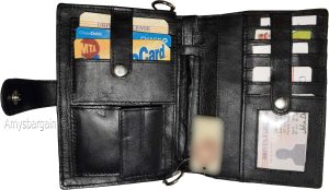 Men's Genuine Leather Fashion Business Wrist Clutch Bag Organizer Black Bag BNWT - Image 8