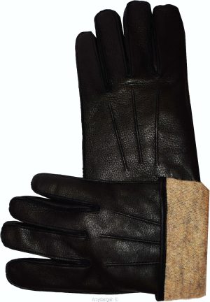 Men’s Gloves, Genuine Deer skin Leather, Winter Gloves, Wool lined Warm gloves - Image 11