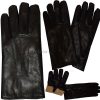 Men’s Gloves, Genuine Deer skin Leather, Winter Gloves, Wool lined Warm gloves