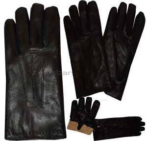 Men’s Gloves, Genuine Deer skin Leather, Winter Gloves, Wool lined Warm gloves