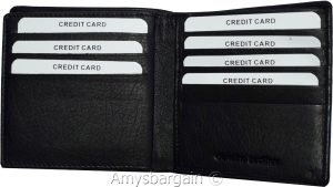 Men's Hipster Wallet RFID Blocking Leather Bifold 16 Cards. ID New wallet in Box - Image 6