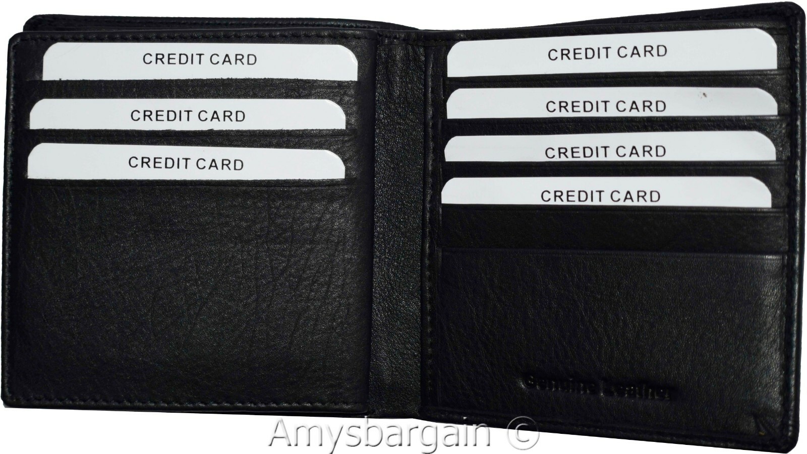 Men's Hipster Wallet RFID Blocking Leather Bifold 16 Cards. ID New wallet in Box - Image 6