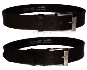 Men's Leather Belt, 32-50" Solid Leather Belt, Men's Brown Casual Leather belt