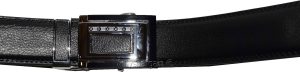 Men's Leather Dress Belt (1X) Auto Lock belt, Men's Black Quick lock BR New belt - Image 11