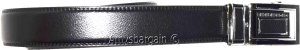 Men's Leather Dress Belt (1X) Auto Lock belt, Men's Black Quick lock BR New belt - Image 5
