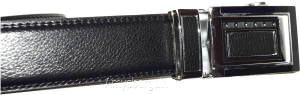 Men's Leather Dress Belt (1X) Auto Lock belt, Men's Black Quick lock BR New belt - Image 6
