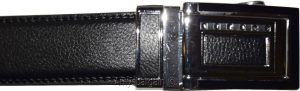 Men's Leather Dress Belt (1X) Auto Lock belt, Men's Black Quick lock BR New belt - Image 7