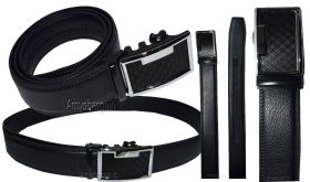 Men's Leather Dress Belt, Auto Lock belt, Men's belt, Quick lock belt up to 50"