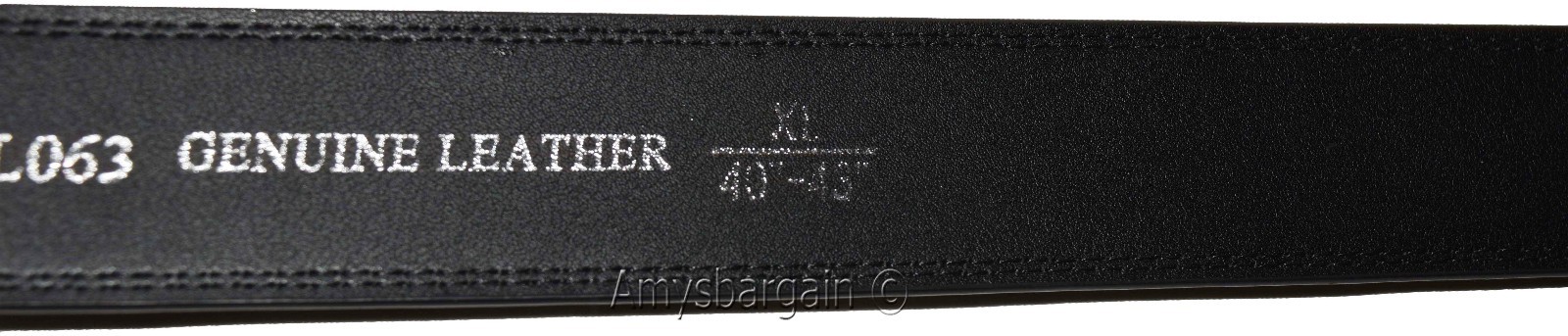 Men's Leather Dress Belt (XL) Auto Lock belt, Men's Black Quick lock belt GL063 - Image 9