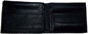 Men's Leather Wallet 6 Card Holder ID Change purse 2 Bill Pockets Brand New - Image 11