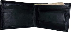 Men's Leather Wallet 6 Card Holder ID Change purse 2 Bill Pockets Brand New - Image 8