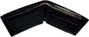Men's Leather Wallet 6 Card Holder ID Change purse 2 Bill Pockets Brand New - Image 9
