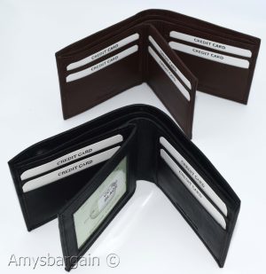 Men's RFID genuine leather bifold wallet protect IDs credit cards+ br new in box - Image 4