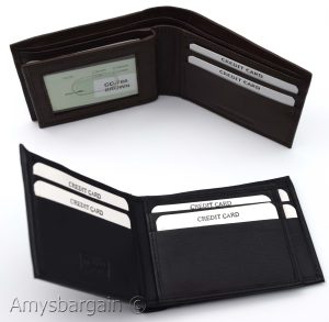 Men's RFID genuine leather bifold wallet protect IDs credit cards+ br new in box - Image 8