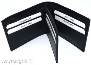 Men's RFID wallet bifold genuine leather protect IDs credit cards new in box. - Image 4