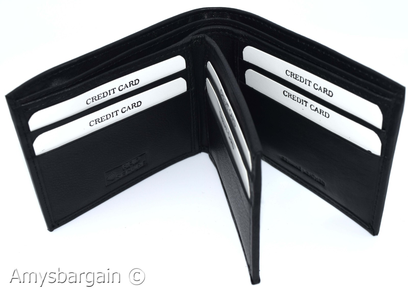 Men's RFID wallet bifold genuine leather protect IDs credit cards new in box. - Image 4