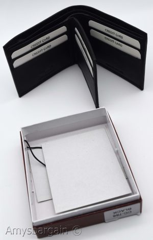 Men's RFID wallet bifold genuine leather protect IDs credit cards new in box. - Image 5
