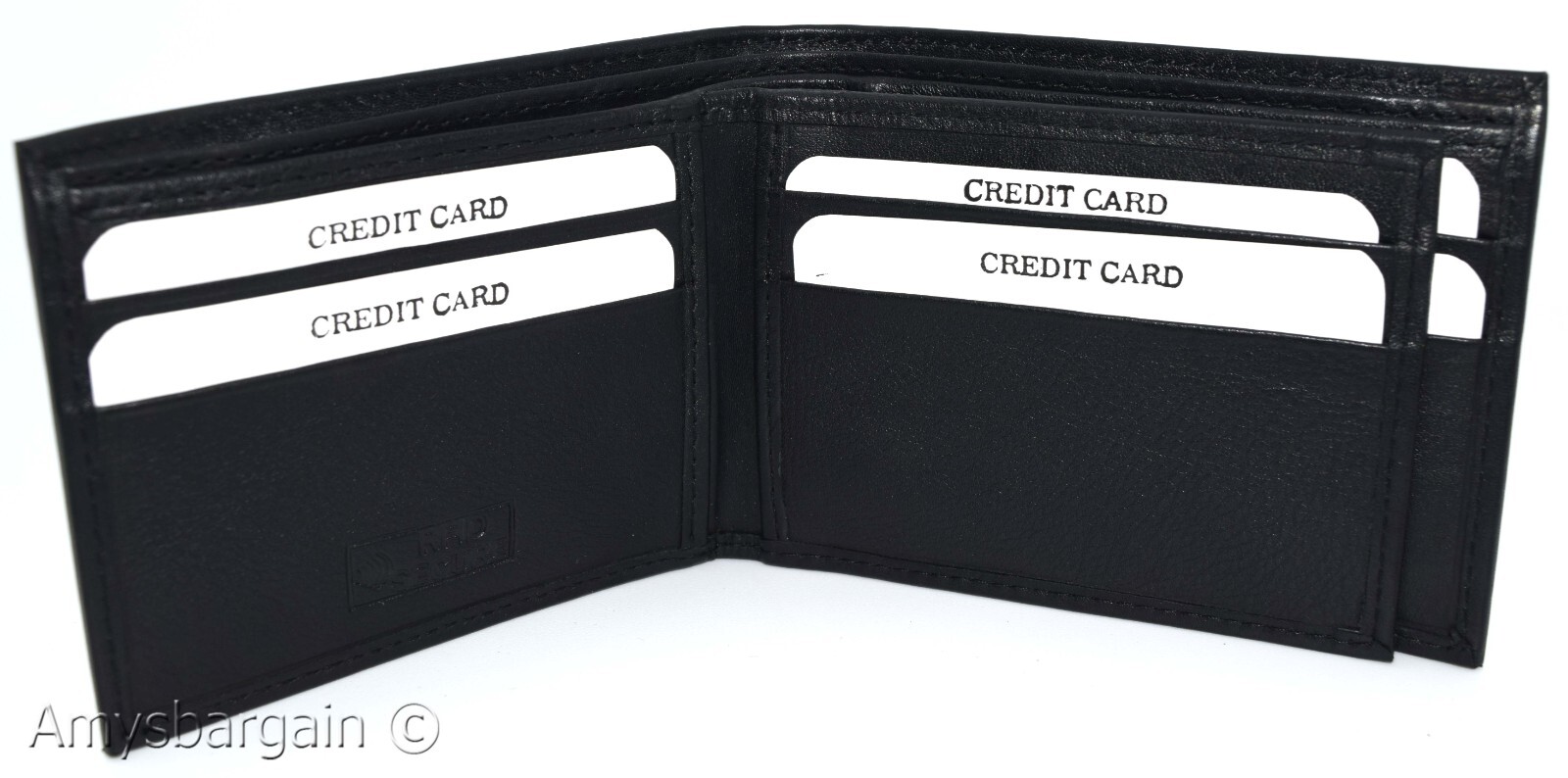 Men's RFID wallet bifold genuine leather protect IDs credit cards new in box. - Image 7