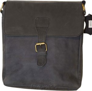 Men's bag Leather men's Shoulder bag Gentlemen's leather bag Nubuck Leather bag - Image 12