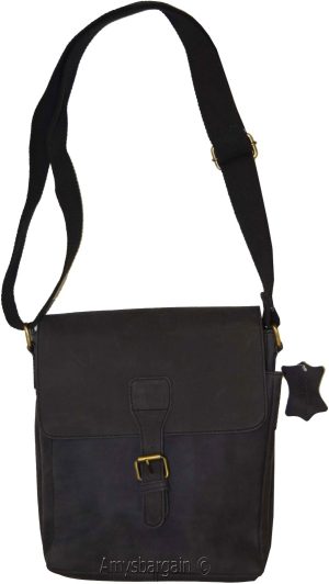 Men's bag Leather men's Shoulder bag Gentlemen's leather bag Nubuck Leather bag - Image 4