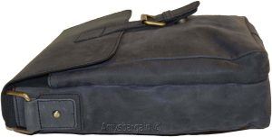 Men's bag Leather men's Shoulder bag Gentlemen's leather bag Nubuck Leather bag - Image 10