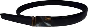 Men's belt. 48" Genuine Leather Dress Belt. Automatic lock. Gunmetal Buckle #686 - Image 12
