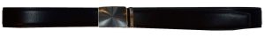 Men's belt. 48" Genuine Leather Dress Belt. Automatic lock. Gunmetal Buckle #686 - Image 7